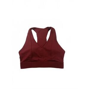 Fabletics Women's Maroon Racerback Sports Bra